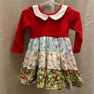 Sweet Honey Christmas Tiered Dress